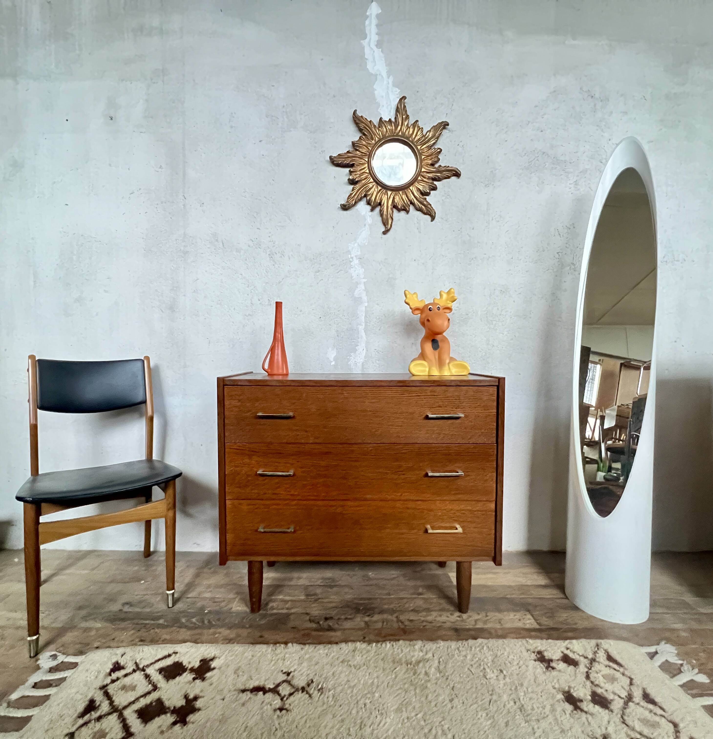 Brutalist vintage chest of drawers