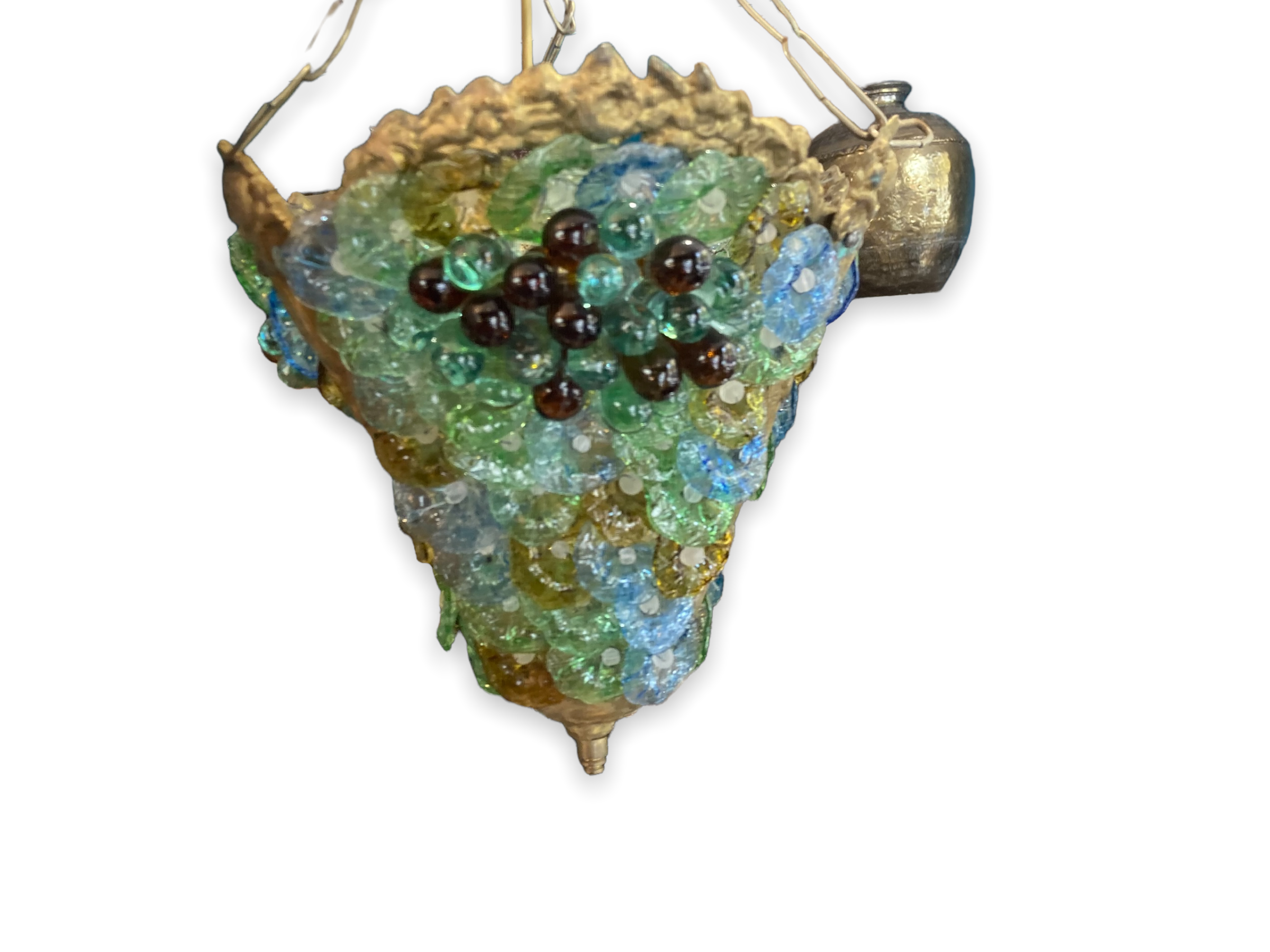 Suspension chandelier in murano glass