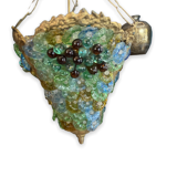 Suspension chandelier in murano glass