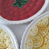 Trio of fruit slushie plates