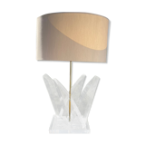 Van Teal lamp lucite and brass lamp 1970