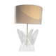 Van Teal lamp lucite and brass lamp 1970