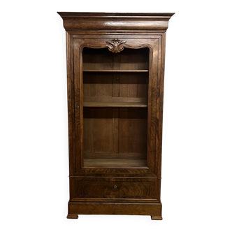 20th-century walnut library