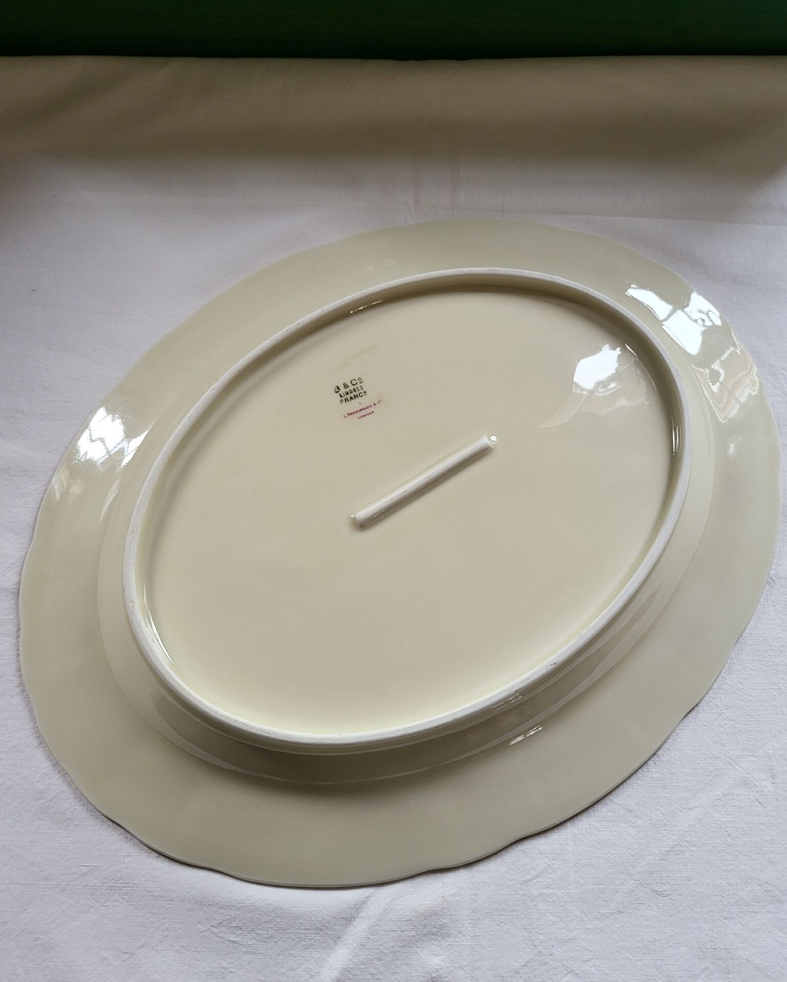 Limoges Bernardaud large oval plate in porcelain