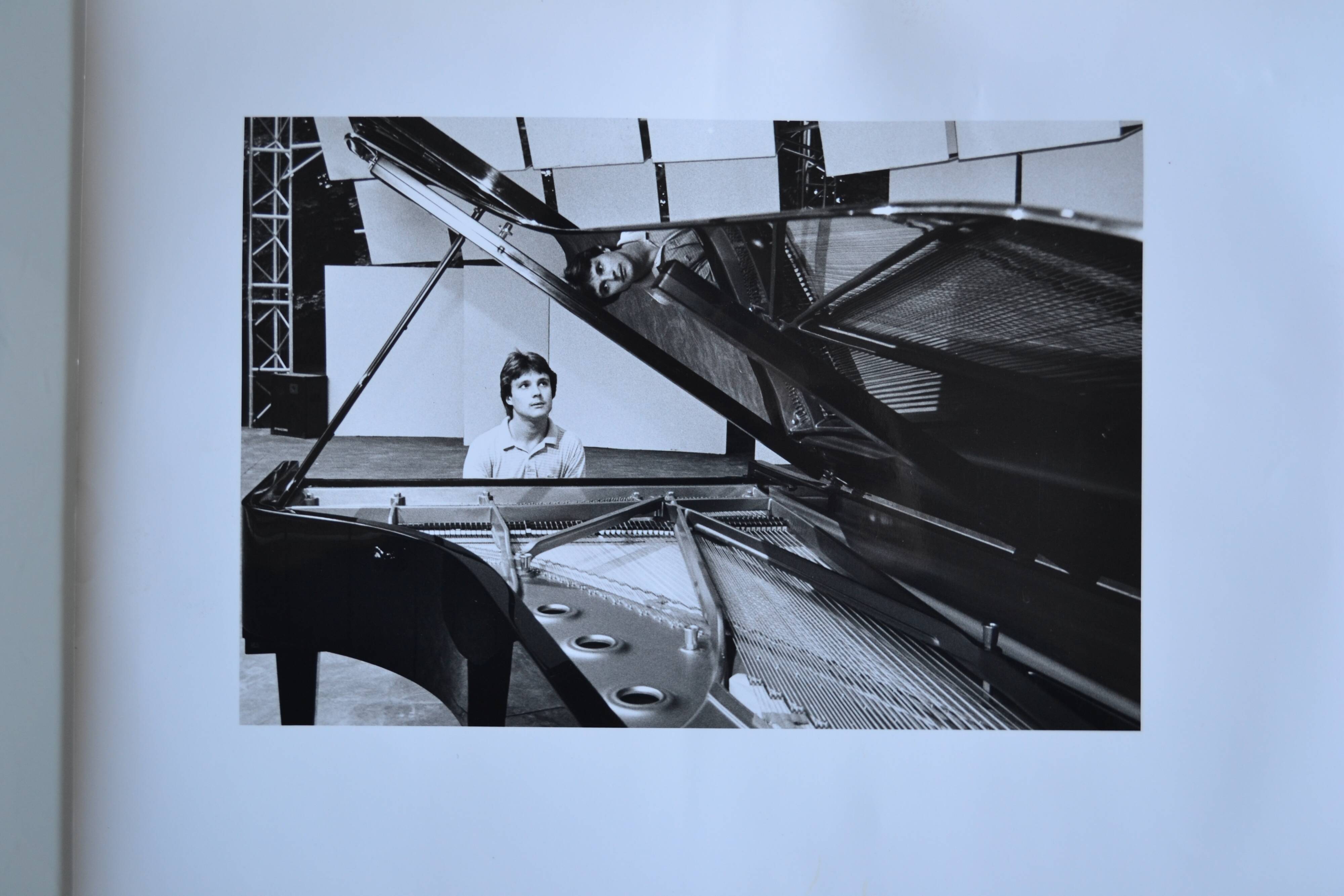 "piano pianist" original anonymous black & white photo