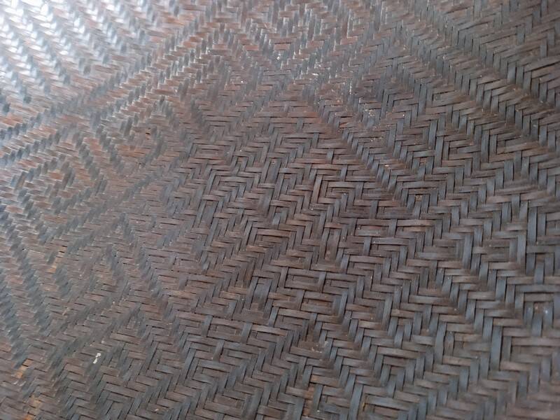 Cup / basket ikebana japan bamboo braided XXth