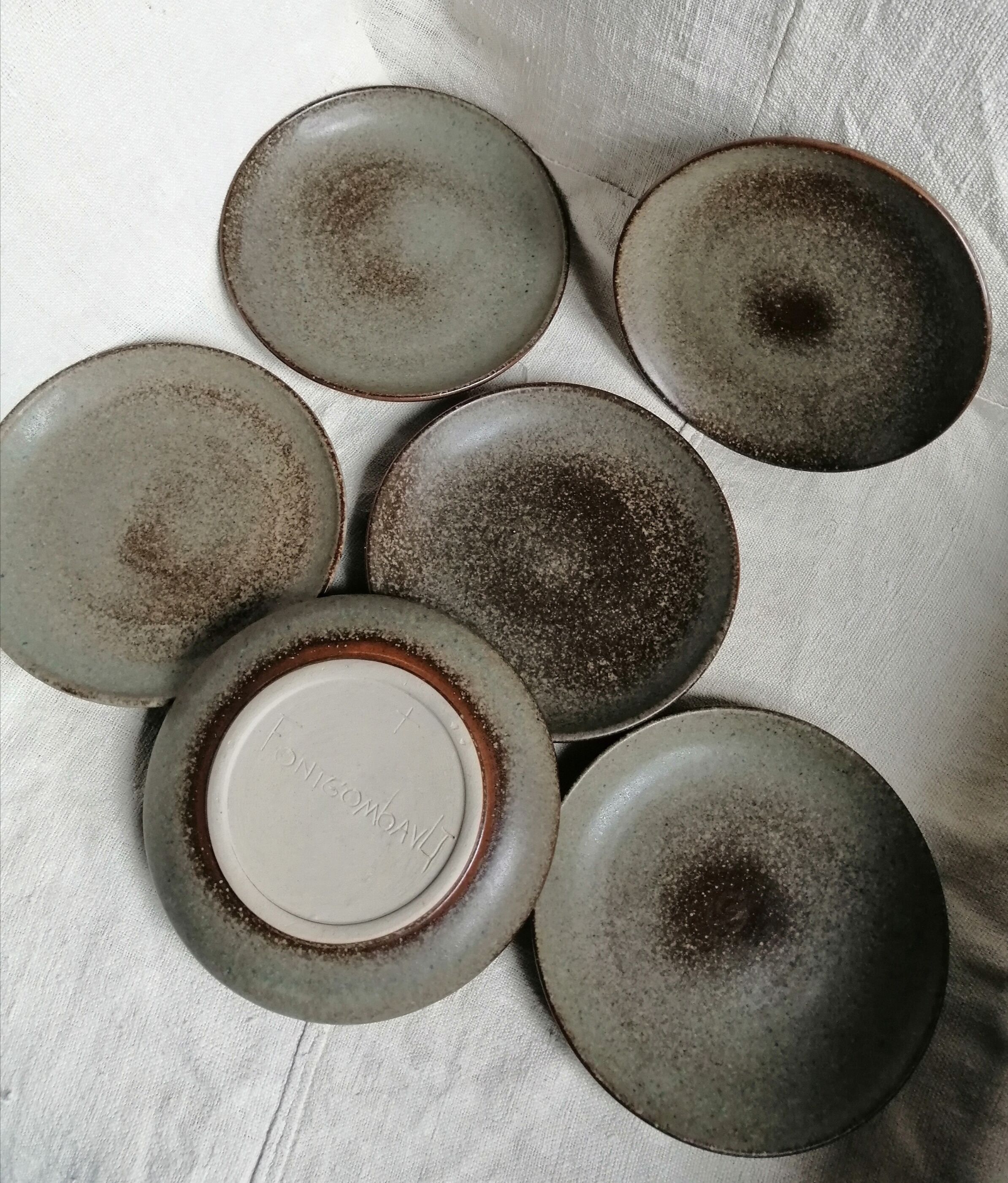 Enamelled sandstone plates Fontgombault Abbey