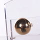 Plexiglass Umbrella Stand Charles Hollis Jones with brass accents, 1970