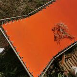 Deck chair, vintage lafuma camp bed