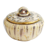 Gold & silver specid earthenware jewellery box