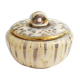 Gold & silver specid earthenware jewellery box