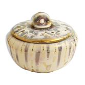 Gold & silver specid earthenware jewellery box