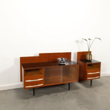 Pozar vintage wooden bedside table set
