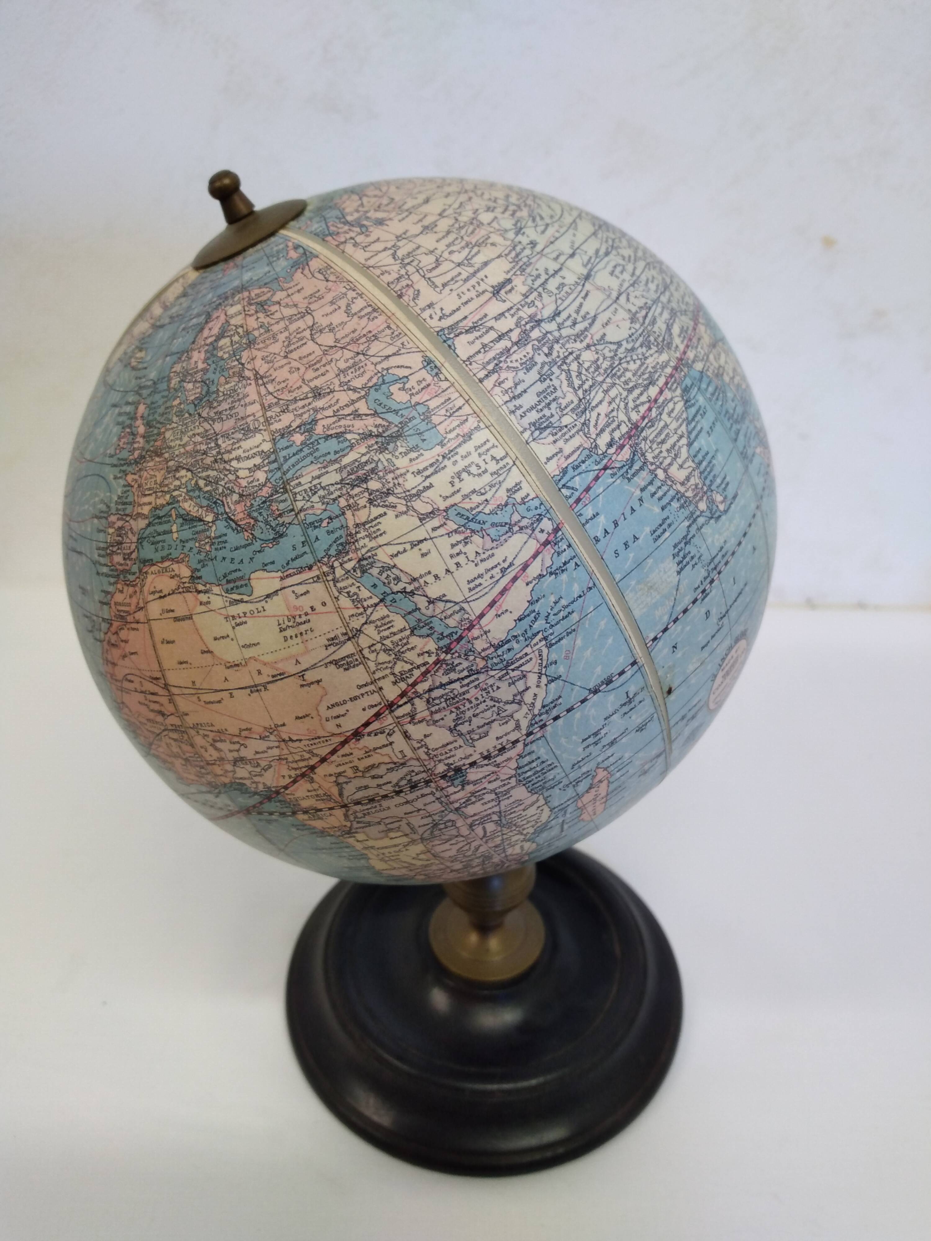 Ancient globe made in U.S.A