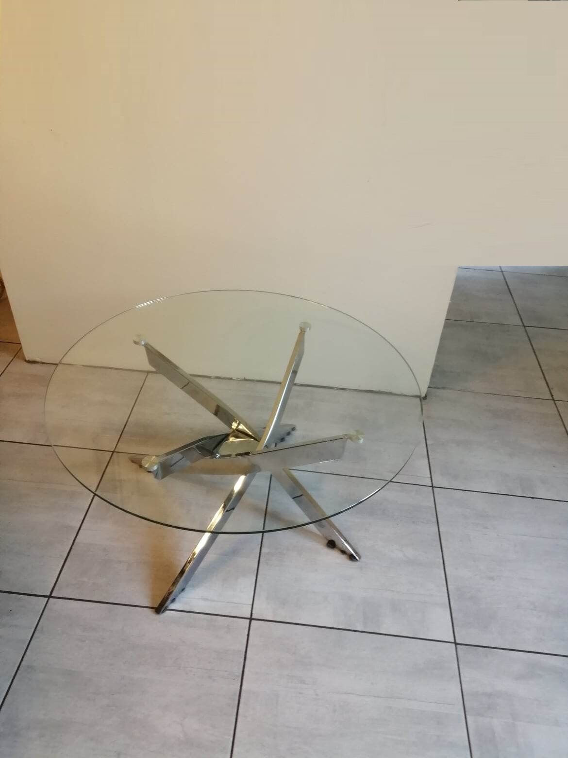 Round coffee table 80s/90s