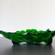 Green depression glass grape shaped vase