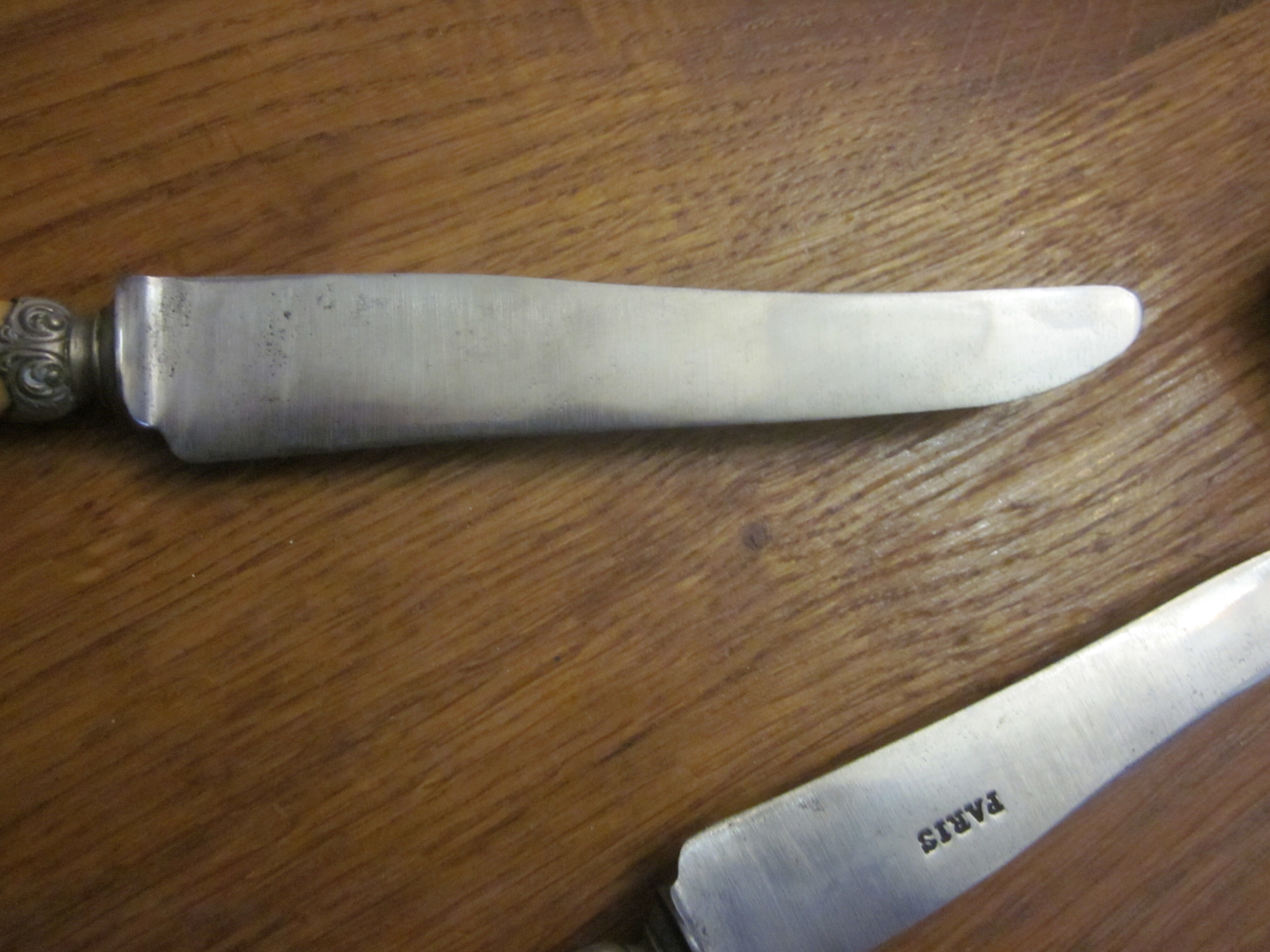 12 knives old paris steel blade