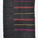 5x7 Grey & Black Striped Vintage Kilim Rug, 155x229Cm