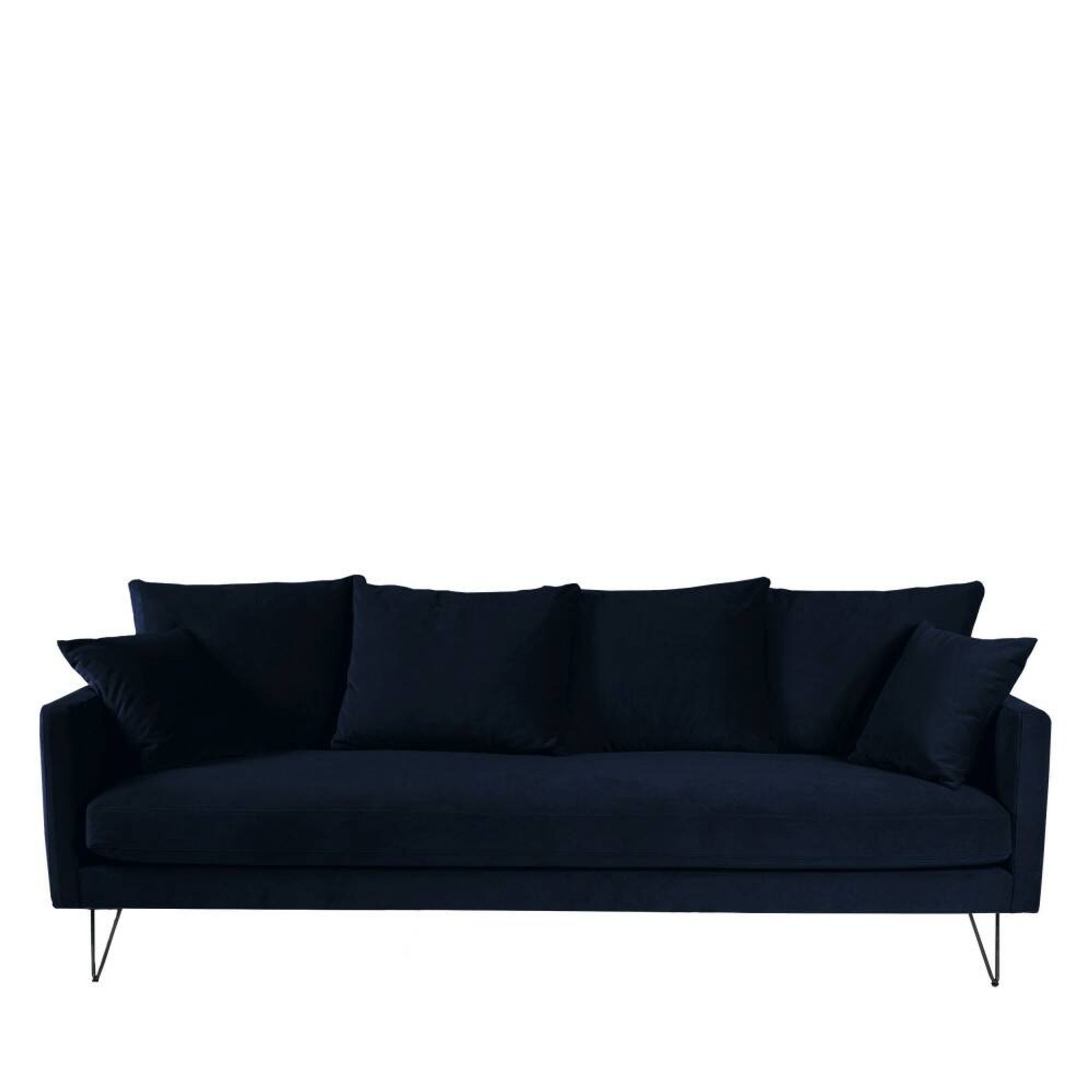 4-seater velvet sofa bed with drawer