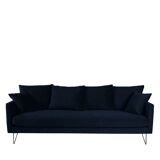 4 seater velvet drawer sofa bed