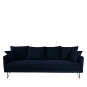 4-seater velvet sofa bed with drawer