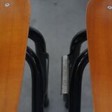 Set of 8 Vintage Dining Chairs with Armrests
