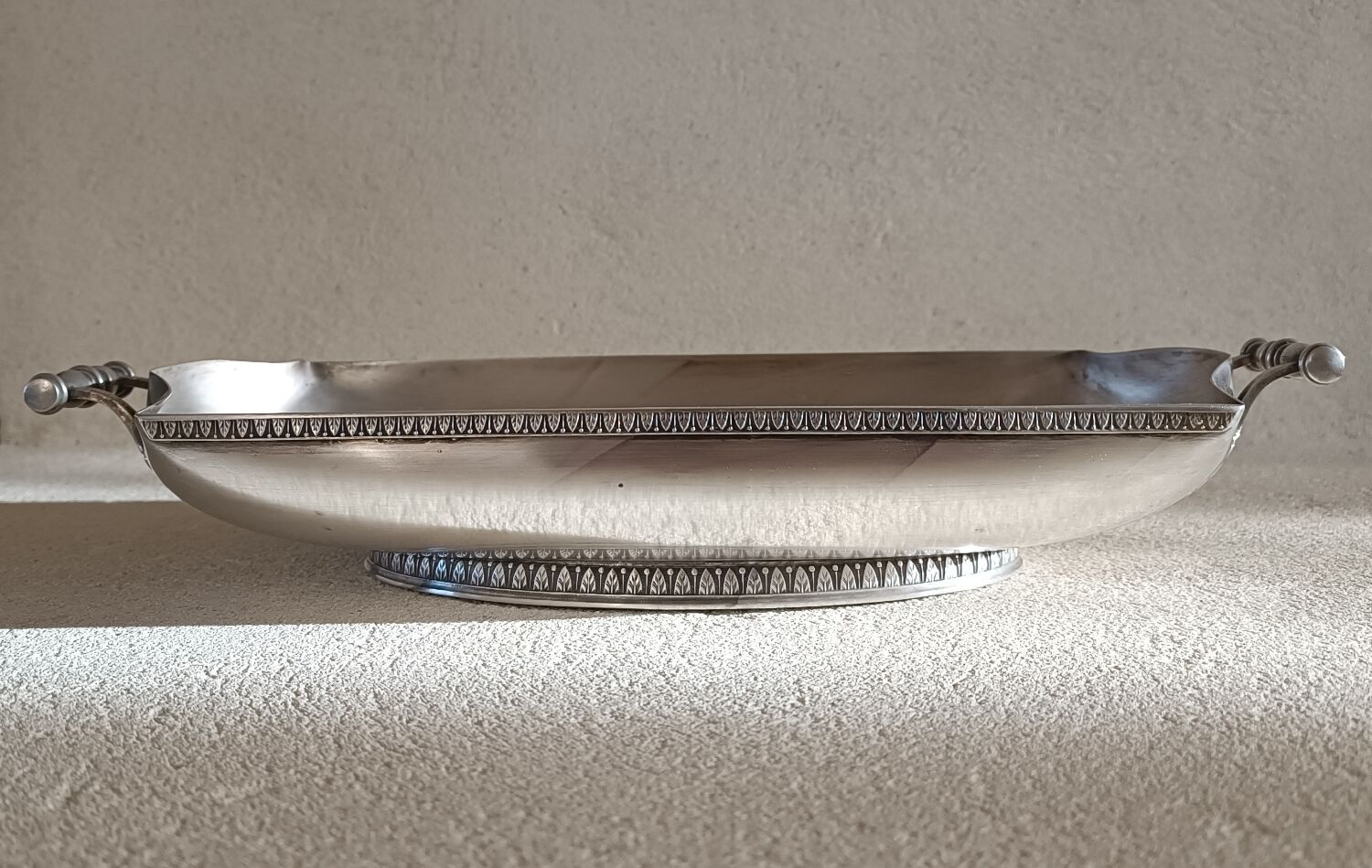 Silver metal basket signed Roux Marquiand