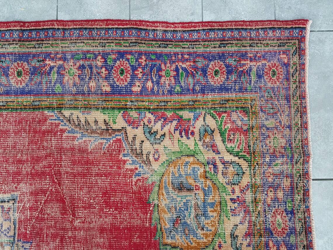 Tapis Oushak floral antique sku2274