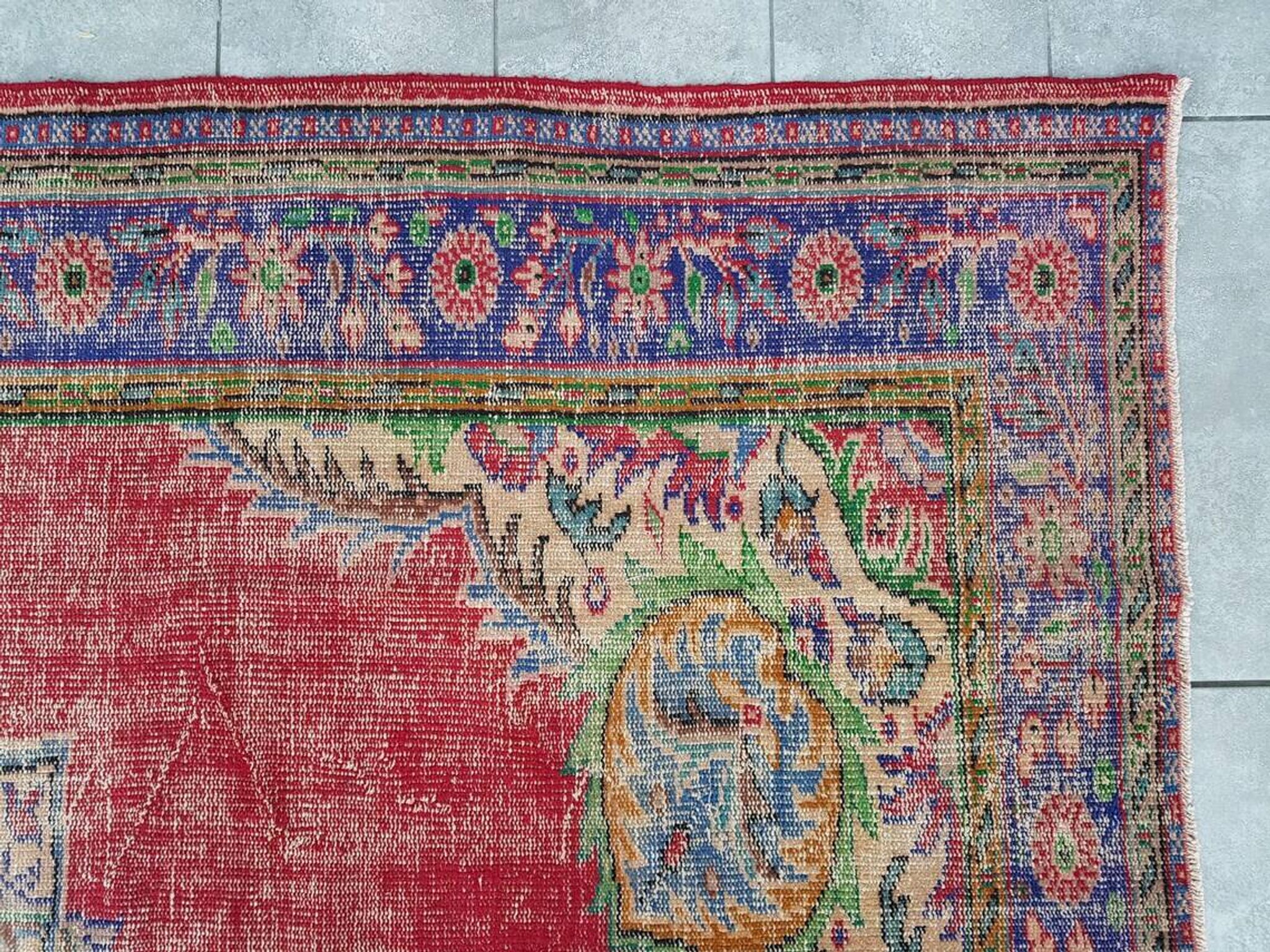 Tapis Oushak floral antique sku2274