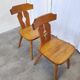 Set of 2 Vintage Wooden Tyrolean Dining Chairs by Ruko Sessel Alois Koller