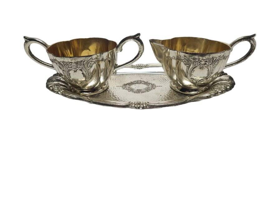 Pop art sugar bowl and milk jug, Sweden, 1960s, set of 3