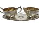Pop art sugar bowl and milk jug, Sweden, 1960s, set of 3