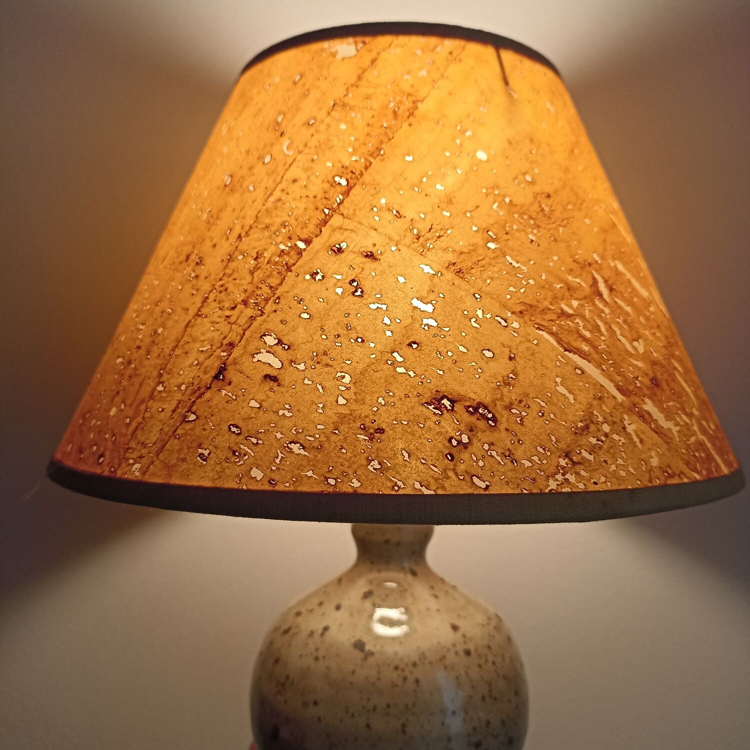 Bedside lamp in stoneware 70s