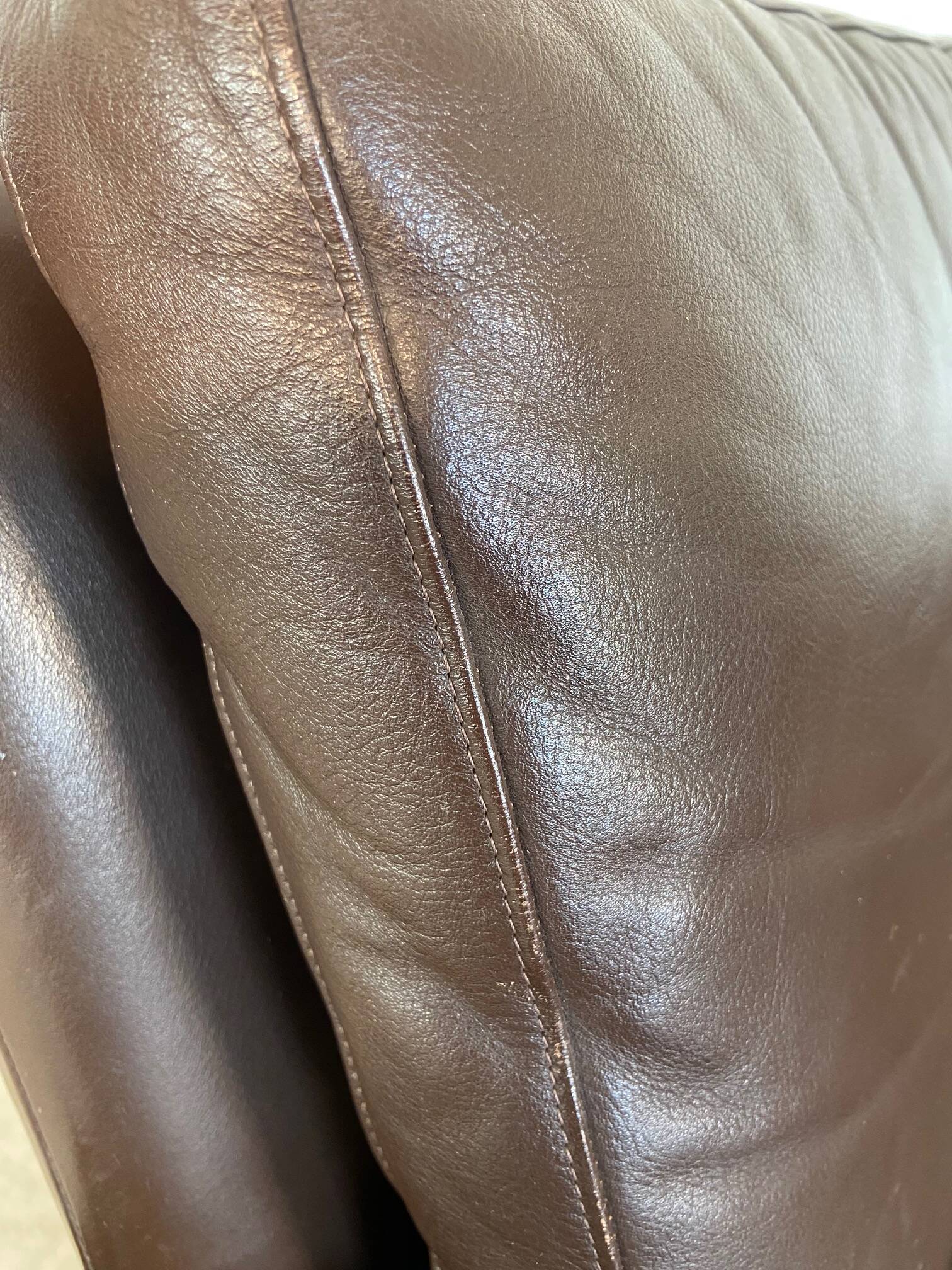 Canapé 2 places g. thams vintage rétro danois du milieu du siècle en cuir de coco des années 60