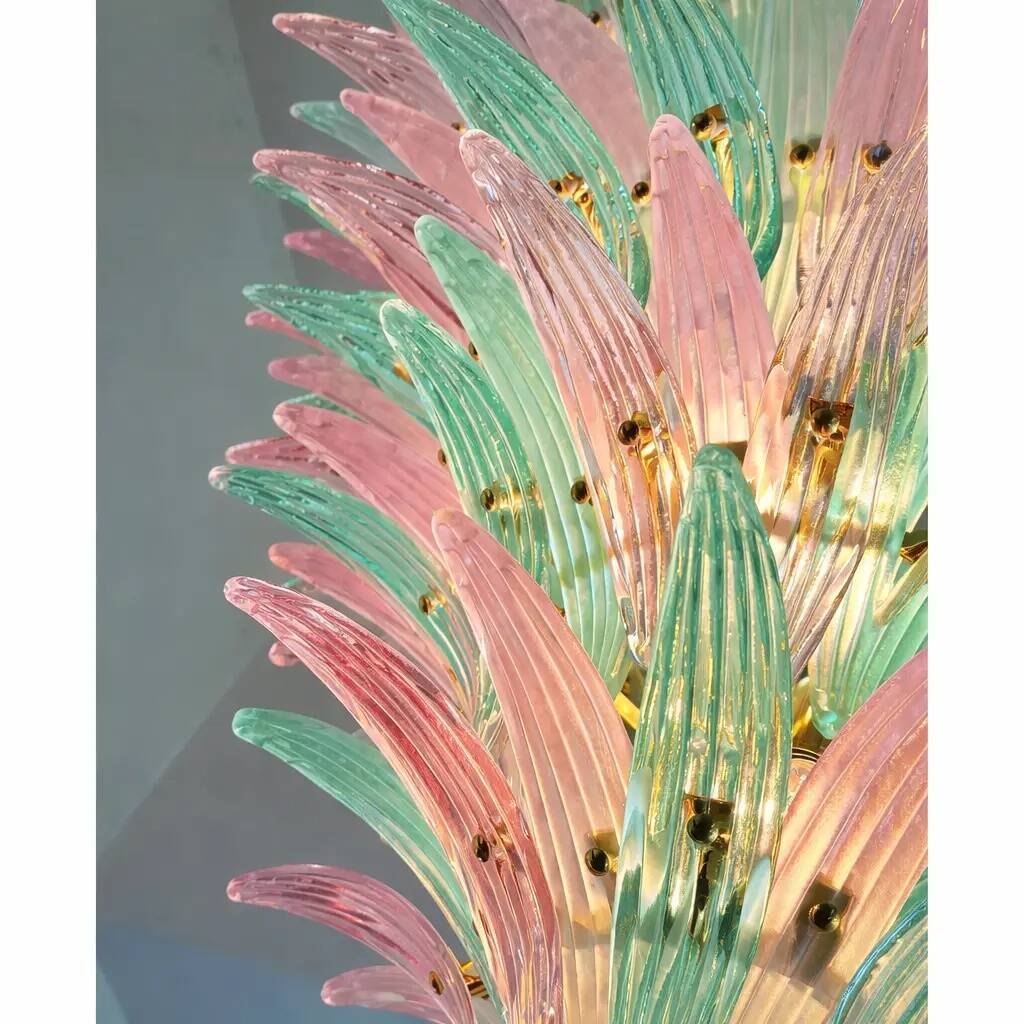 Lustre italien contemporain « Palmetta » en verre de Murano style Spoutnik
