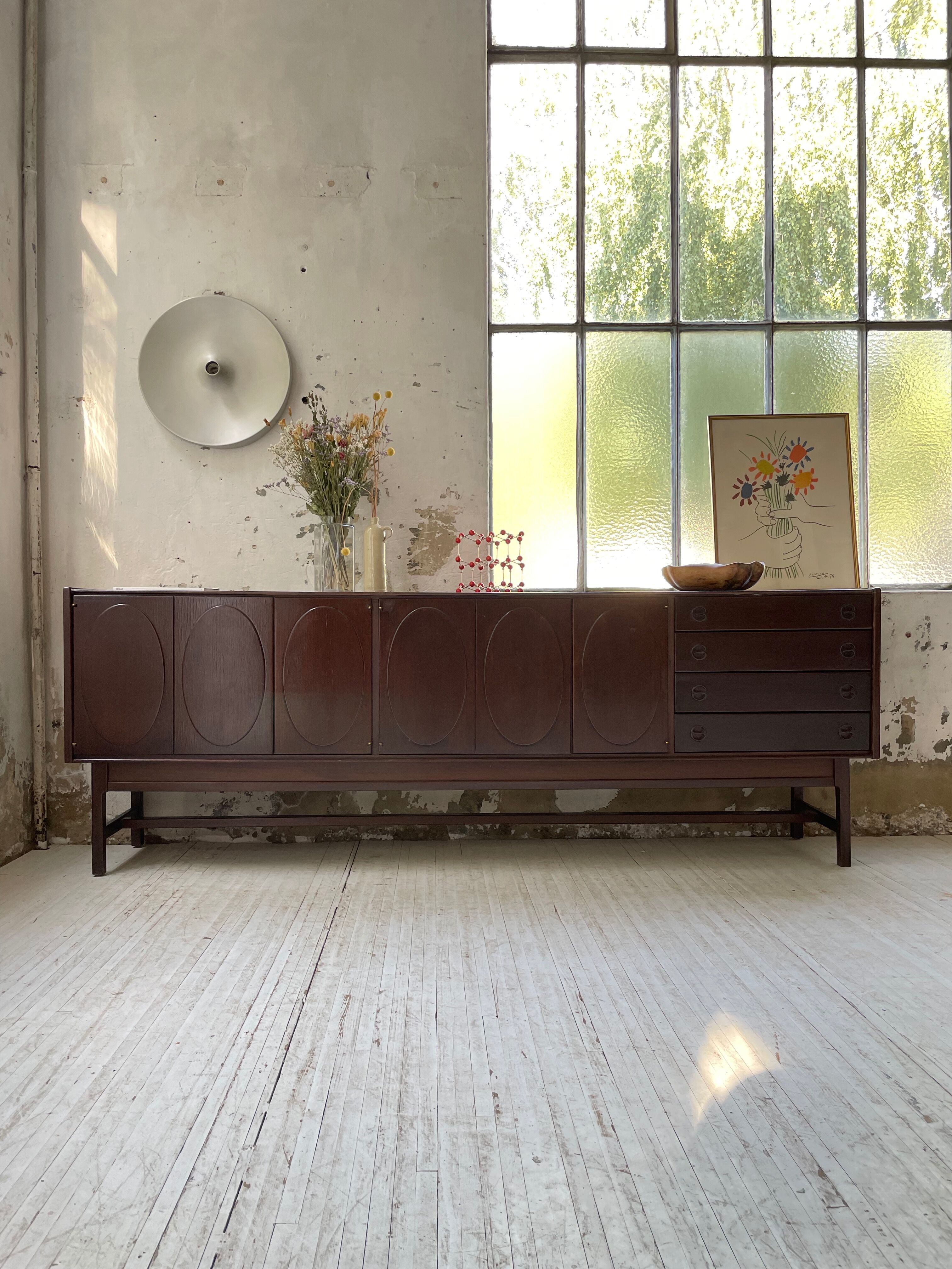 Walnut row Roche Bobois 240 cm