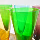 Lot de 5 flûtes à champagne colorées