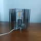 Vintage 70s chrome cube lamp – Brutalist / Space Age style + Bulb