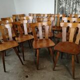 Lot of 14 vintage bistro chairs