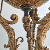 19th century Empire style gilded bronze cassolette lamp
