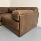 Modular corner sofa DS-76 in brown leather, designed by De Sede, 1980s.