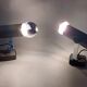 Pair of black Targetti Sankey wall lights 1970.
