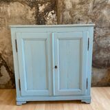 Antique buffet in its pretty bluish patina