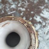 Cup, empty pocket, La Roue factory, Roland Zobel taste, enameled ceramic, Vallauris, decor