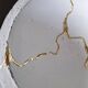 Kintsugi-inspired concrete and gold leaf cup