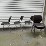 Set of 6 vintage chairs by Helmut Starke, Multi-Set model