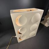 Lampe à poser en céramique, design optic art, 1960
