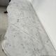 Louis XV style white Carrara marble fireplace, 19th century.