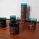Copper and Glass Set by Nanny Still for Raak Amsterdam, 1970s, Set of 5