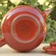 Vintage Melitta Ceracron red teapot - Glazed ceramic - Made in Germany - 1970s